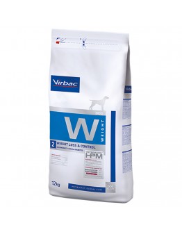 Virbac Veterinary HPM Dog Weight Loss & Control W2 - Ekonomipack: 2 x 12 kg