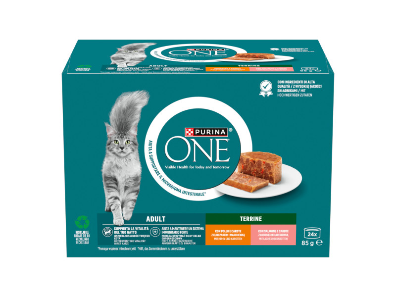 PURINA ONE Adult Terrin - Mixpack (24 x 85 g)