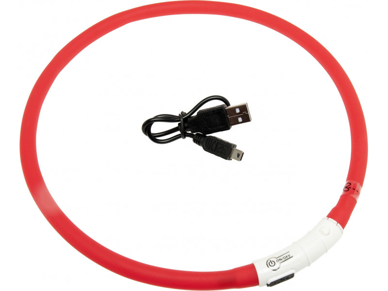 Blinkhalsband Visio - Röd