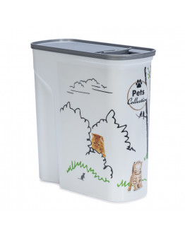 Curver torrfoderbehållare för katt - Trädgårdsdesign: upp till 2,5 kg torrfoder (6 liter)