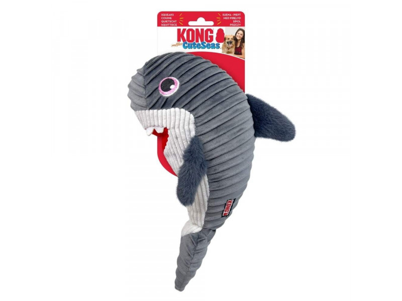 KONG Cuteseas Rufflez Mjukisdjur Haj M/L