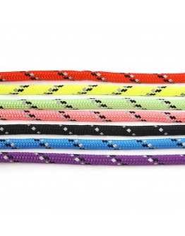 Alac Retriever Koppel med Reflex - 6mm x 190 cmSvart, Svart