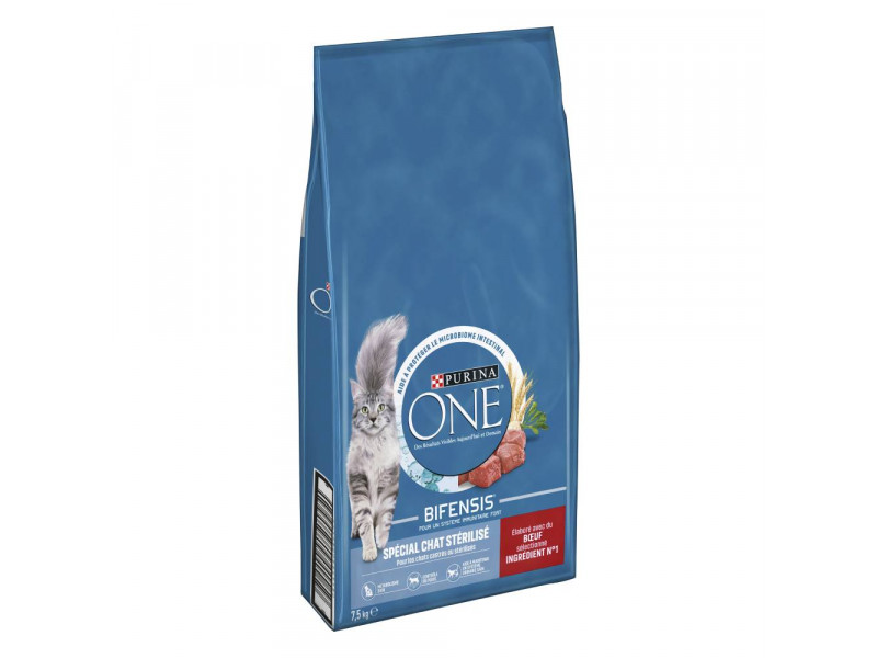 Purina ONE Sterilised med nötkött - Ekonomipack: 2 x 7,5 kg