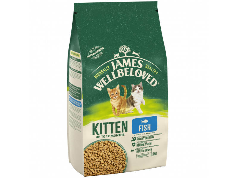 James Wellbeloved Kitten Fish & Rice - Ekonomipack: 2 x 1,5 kg