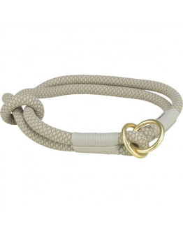 Halvstryp av rundvävt rep - XS / Ljusgrå