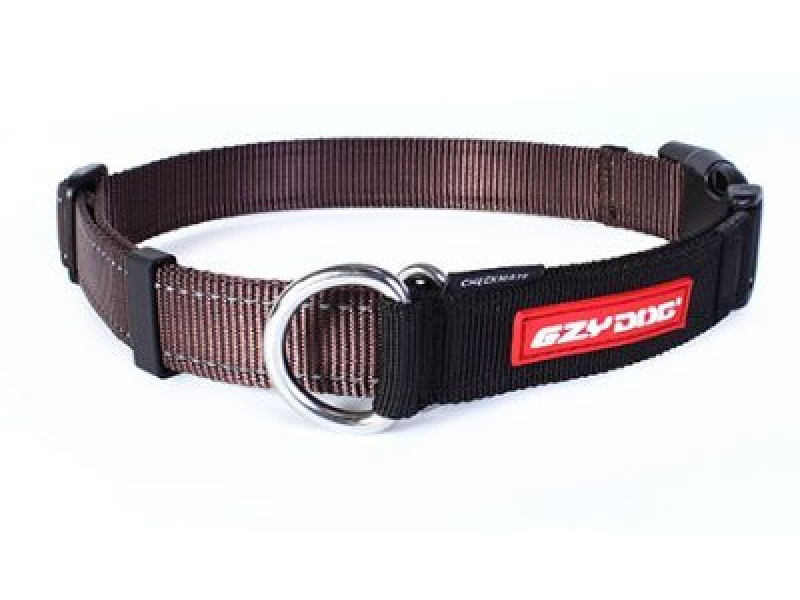 Ezy Dog Halsband Checkmate Xl Ställbar Halvstryp, Brun
