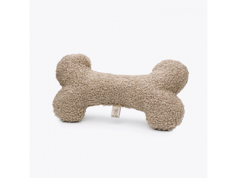 Hundleksak Teddy Bone 24 cm Beige