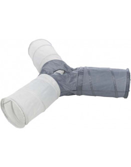 Kattleksaker Kattunnel 4-vägs nylon, Grå