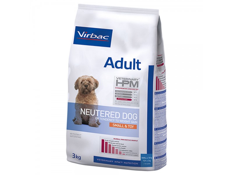 Virbac Veterinary HPM Adult Kastrerade Små & Leksaker för hundar - 3 kg Virbac Veterinary HPM Adult Kastrerade Små & Leksaker för hundar - 3 kg