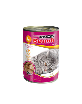 Super Benek Grain Free Chunks 10 x 415 g - Anka i sås
