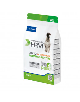 Virbac Veterinary HPM Adult Salmon Neutered & Entire Cat - 3 kg