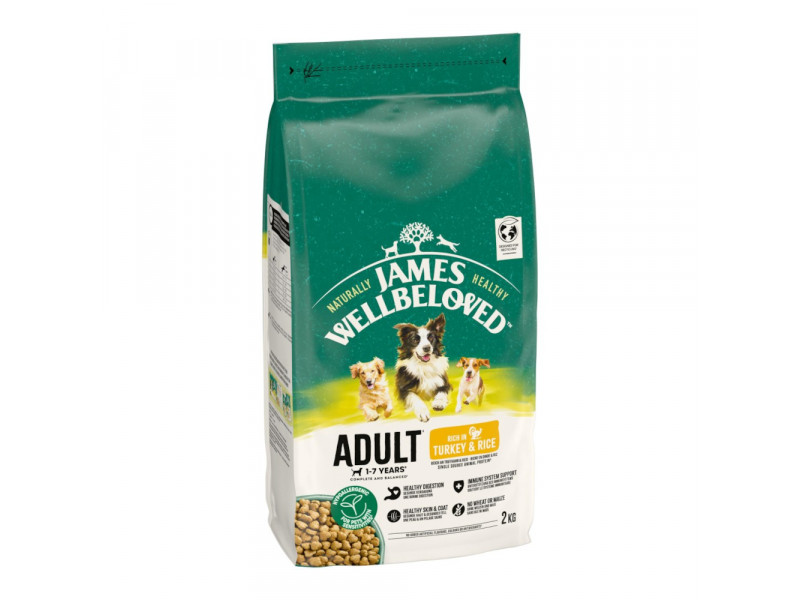 James Wellbeloved Adult Dog Hypoallergenic Turkey & Rice - 2 kg
