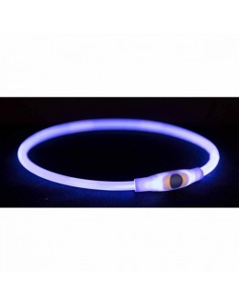 Trixie Flash Light Lysande Hundhalsband Blå (65 cm)