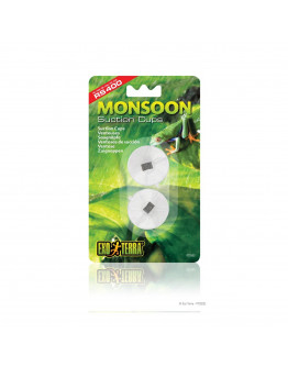 Exo Terra Monsoon - Sugkoppar med clips - 4/6 mm