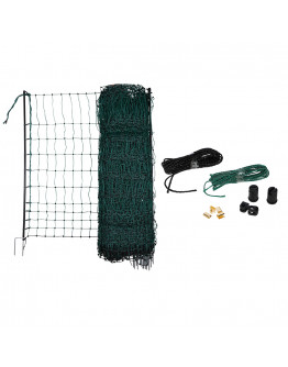 Kerbl fjäderfänät med dubbel spets utan el - L 25 m x B 106 cm