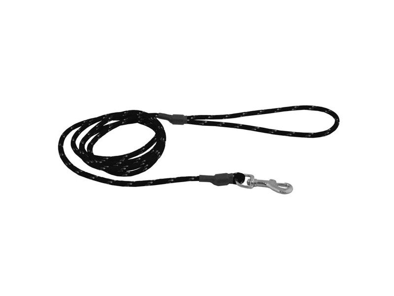 Alac Rund Hundkoppel - Reflex - 6x190 cmSvart, Svart