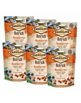 Carnilove Dog Crunchy Snack Ostrich & Blackberries 200 g Köp 6 för 239!
