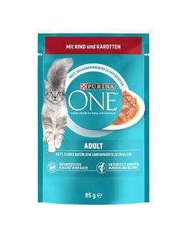 PURINA ONE  52 x 85 g våtfoder till ett specialpris! - Adult Terrin nötkött & morot