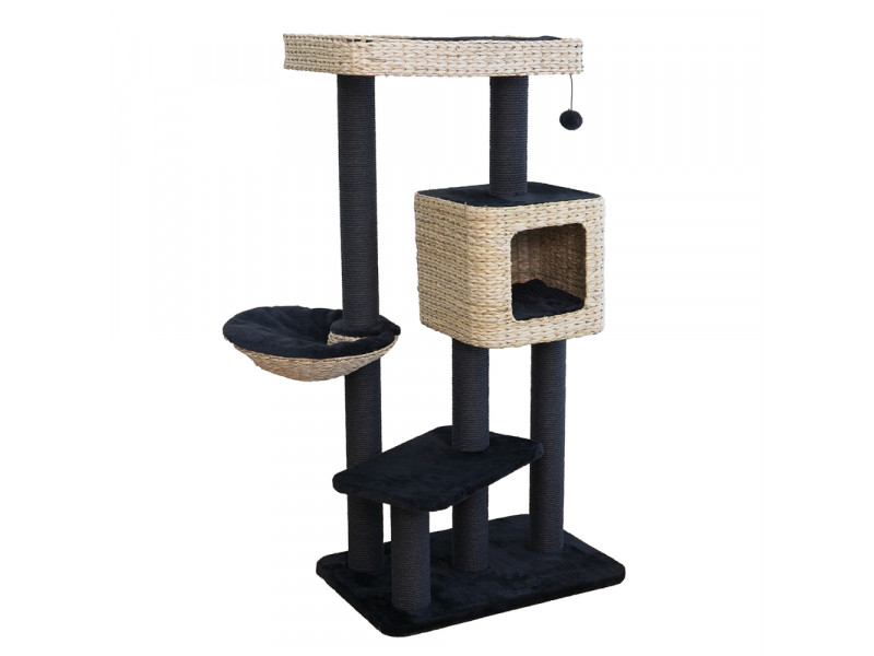 Karlie vattenhyacint klösmöbel Sombra L - Svart / natur