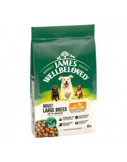 James Wellbeloved Adult Large Breed Dog Hypoallergenic Turkey & Rice - 10 kg