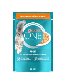 Purina ONE våtfoder för katter till specialpris! - Adult Terrin kyckling & gröna bönor (26 x 85 g)