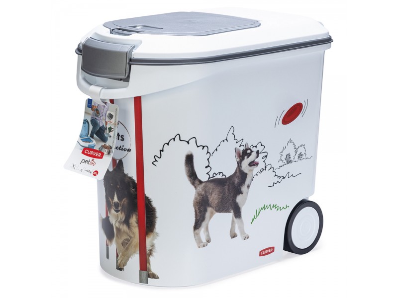 Curver fodertunna för hund - Agilitydesign: upp till 12 kg torrfoder (35 liter)