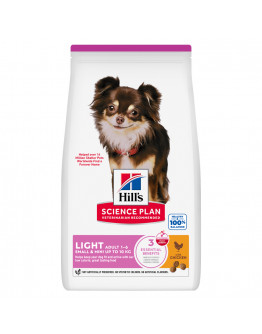 Adult Light Small & Mini torrfoder med kyckling för hund - 6 kg