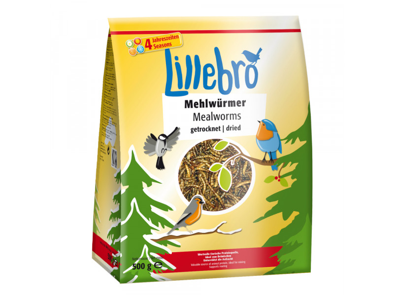 Lillebro mjölmask, torkade - Ekonomipack: 2 x 500 g