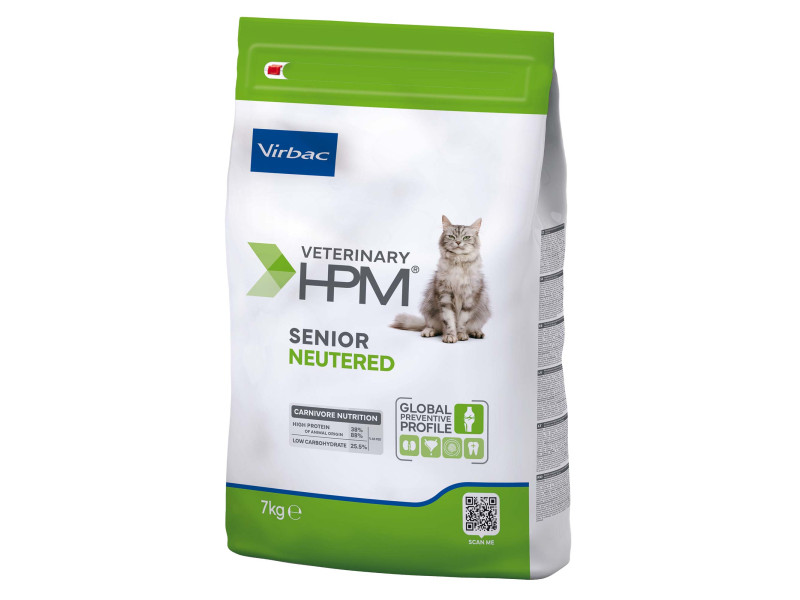 Virbac Veterinary HPM Senior Neutered Cat - Ekonomipack: 2 x 7 kg