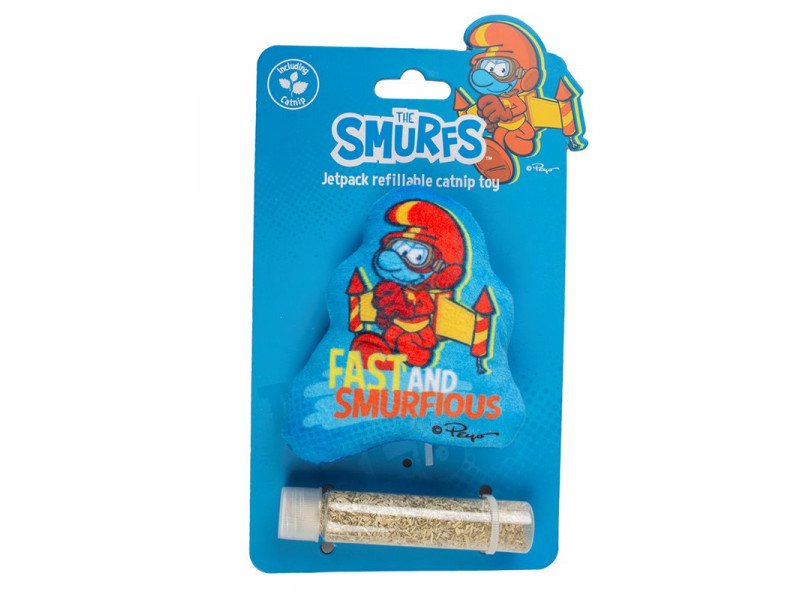 Kattmyntekudde Smurfs 9x2x9cm Blå Kattmyntekudde Smurfs 9x2x9cm Blå