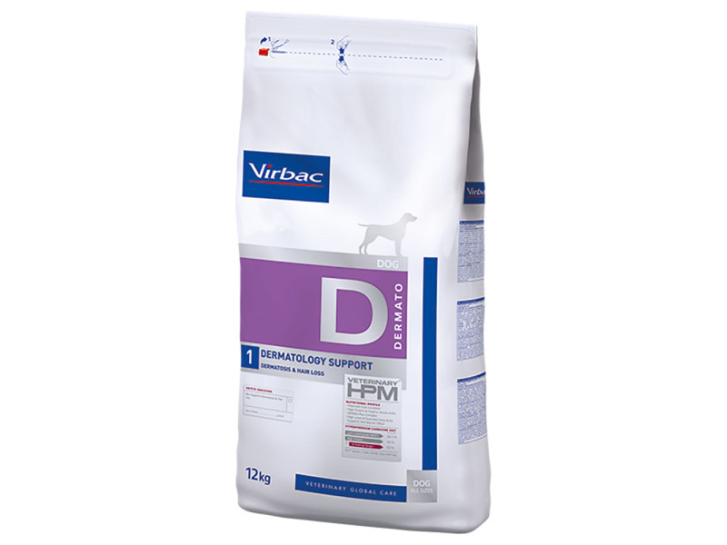 Virbac Veterinary HPM Dog Dermatology Support D1 - 12 kg