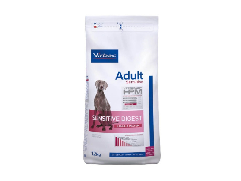 Virbac Veterinary HPM Adult Dog Sensitive Digest Large & Medium - 12 kg