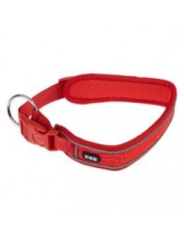 TIAKI Soft & Safe halsband rött - Stl. L: 55 - 65 cm halsomfång, B 45 mm