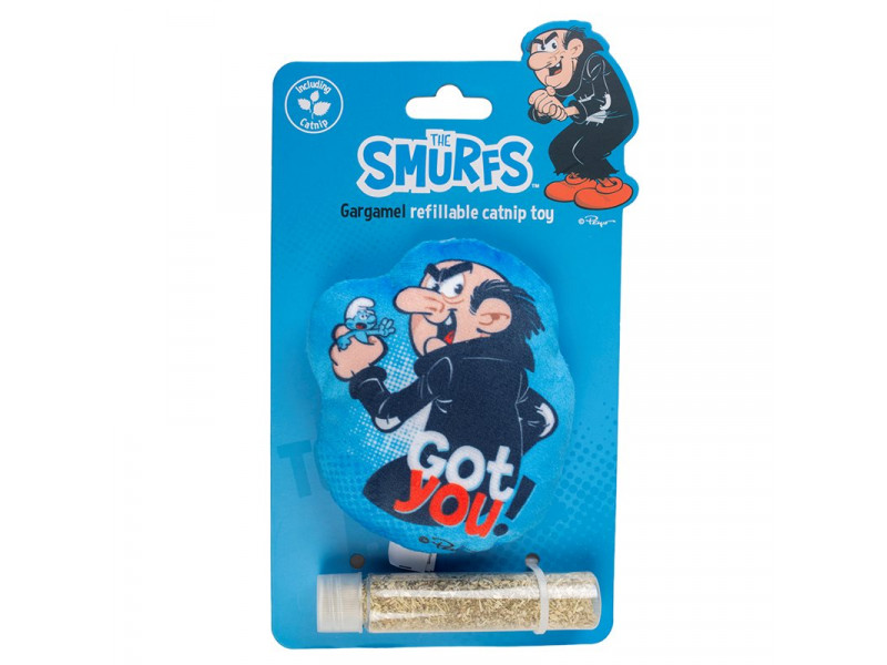 Kattmyntekudde Smurfs Gargamel Blå