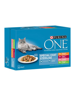 24 + 8 på köpet! 32 x 85 g PURINA ONE  - Sterilised
