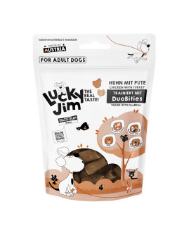 Lucky Jim DuoBities - Ekonomipack: Kyckling med kalkon (8 x 70 g)