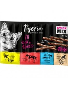 Tigeria Sticks 10 x 5 g - Mix (4 sorter)