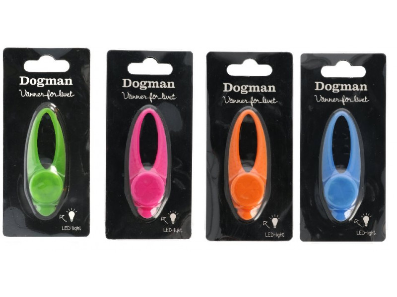 Hund Reflex Blinki LED Silikon, Rosa