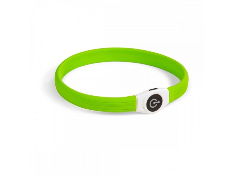 Basic Wide LED-halsband (Grön)