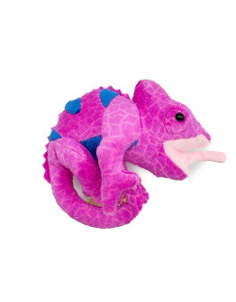 Gosedjur Rosa Kameleont - ca. 19 cm
