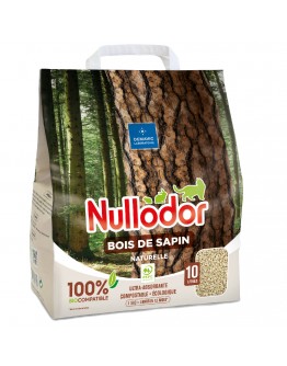 Nullodor kattströ av granträ - 10 L