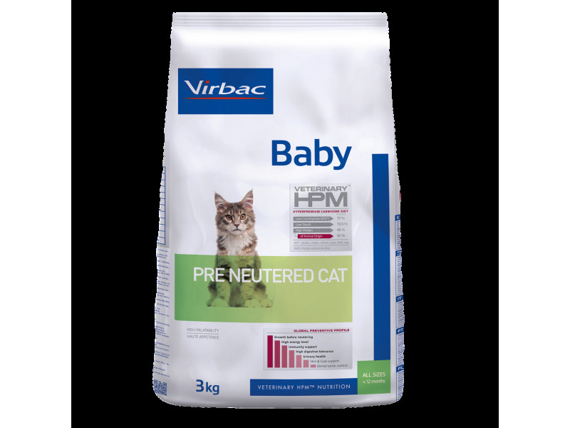 Baby Cat Pre Neutered Torrfoder till Kattunge - 3 kg