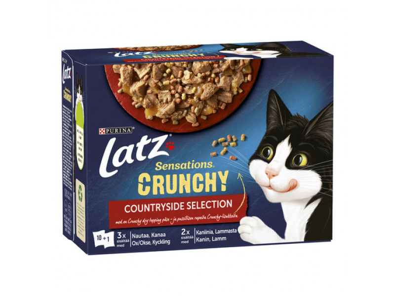 Sensations Crunchy Countryside Selection i Gelé Våtfoder till Katt - 10-Pack