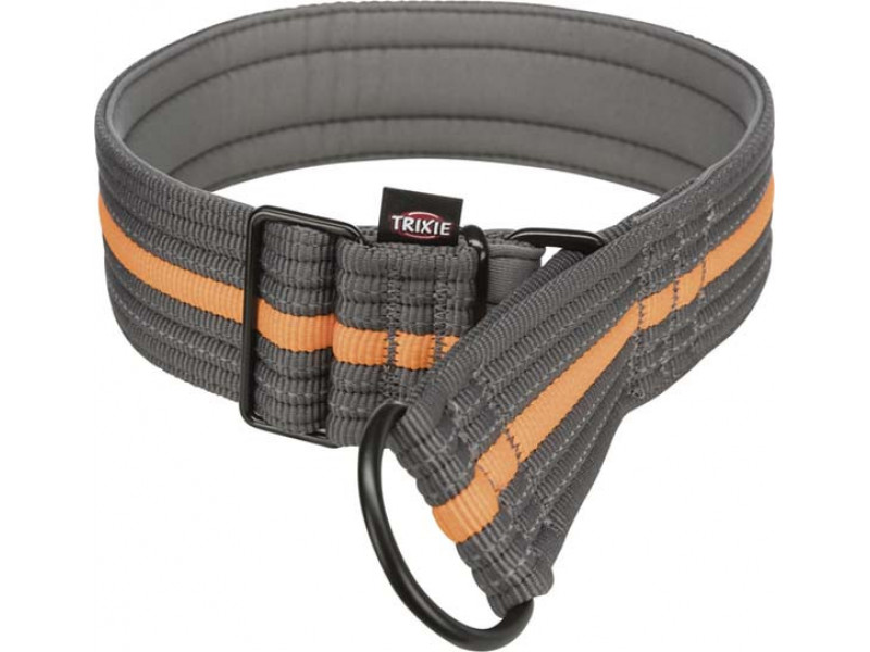 Fusion Hundhalsband Halvstryp - Papaya/Grafit / L-XL