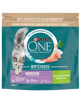 Purina ONE torrfoder katt till sparpris! - Sensitive (1,4 kg)