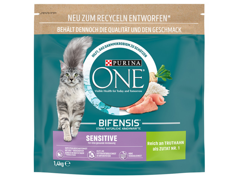Purina ONE torrfoder katt till sparpris! - Sensitive (1,4 kg) Purina ONE torrfoder katt till sparpris! - Sensitive (1,4 kg)