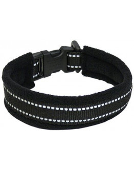Alac Fleece Valphalsband Reflex - Svart, 20 mm x 40 cm, Svart, 20 mm x 40 cm
