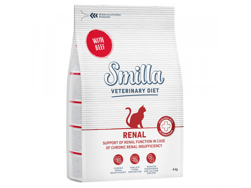 2 x 4 kg Smilla Veterinary Diet till sparpris! - Renal med nötkött