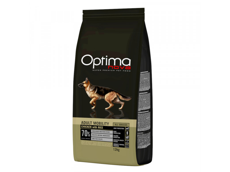 2 x 12 kg Optimanova Adult till specialpris! - Mobility Chicken & Rice