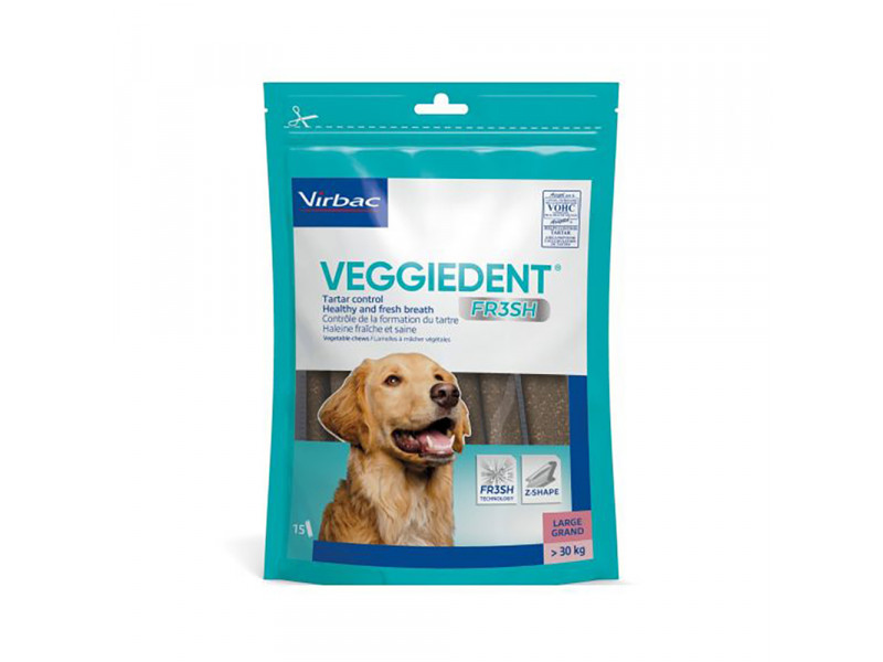 Virbac VEGGIEDENT Fresh för hundar - 30 x 35 g L för stora hundar (>30 kg) Virbac VEGGIEDENT Fresh för hundar - 30 x 35 g L för stora hundar (>30 kg)